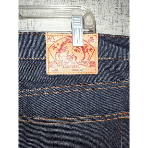 Evisu Y2K Embroidered Baggy Denim Jean Sz 42 - Picture 5 of 8
